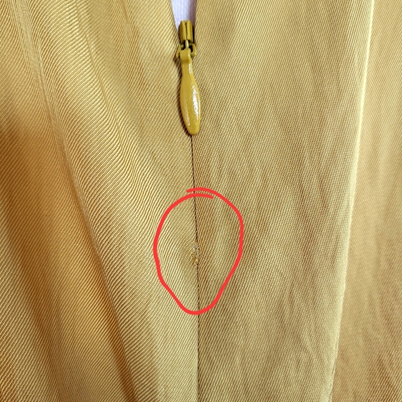 NWT Vince Golden Yellow V-Neck Cami Cropped Wide Leg Silky Jumpsuit - Picture 13 of 16